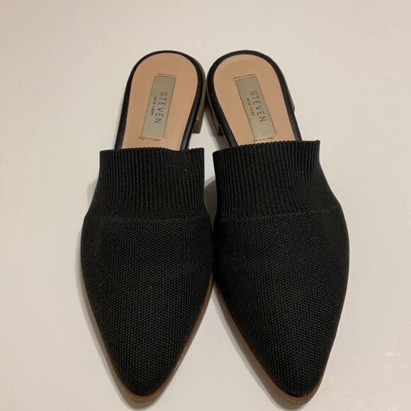 Steven New York Valdez Knit Mule, Black. 7 - Picture 1 of 8